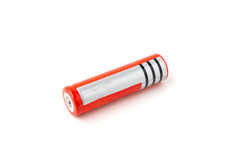 Dry cell rechargeable isolated on white background.