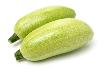 Zucchini on a white background 