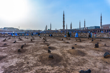 Fototapeta na wymiar Sunshining over the Jannat al Baqi