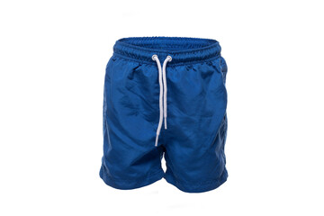Kids blue swimming shorts, blue swimming trunks for children