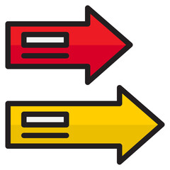 arrow color line style icon