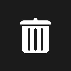 Trash Bin Icon. Vector illustration for graphic design, Web, UI, app.