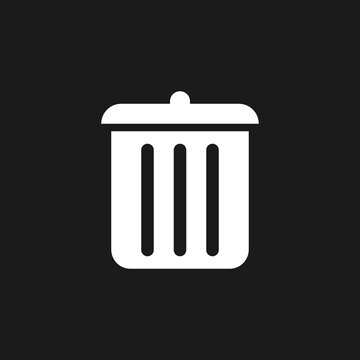 Trash Bin Icon. Vector illustration for graphic design, Web, UI, app.