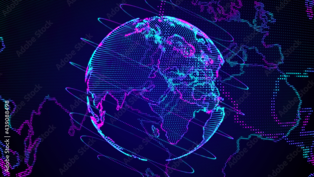 Poster technology internet connection. digital data connection futuristic abstract background