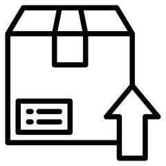 delivery outline style icon