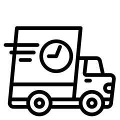 truck outline style icon