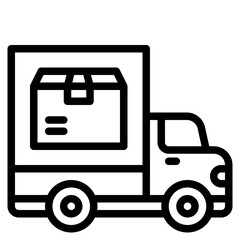truck outline style icon