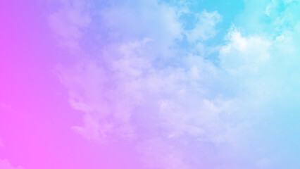 beauty sweet pastel soft purple with fluffy clouds on sky. multi color rainbow image. abstract fantasy growing light