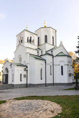 Fototapeta na wymiar Small Church of Saint Sava close to the Cathedral of Saint Sava in Belgrade. Serbia.