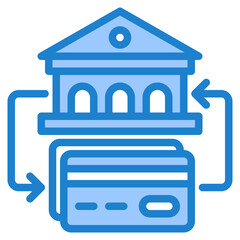 exchange blue style icon