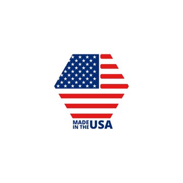 Made in USA sign icon isolated on white background