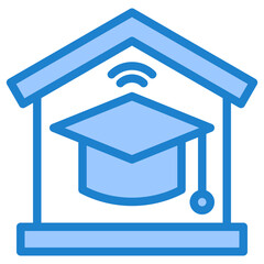 home blue style icon