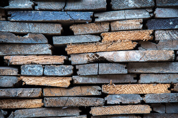 Old wooden block wooden shading background