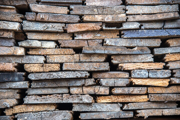 Old wooden block wooden shading background