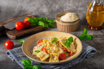 Ravioli with cheese and chilli