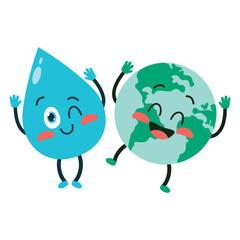 Concept Of Word Water Day