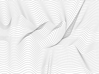 Warped gray lines that are overlaping.Wavy gray lines made for your design.