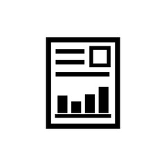 Financial Analytics icon, logo isolated on white background