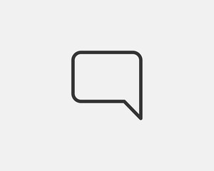 Fototapeta premium Chat icon vector design element. Talk bubble speech sign. Dialogue balloon.