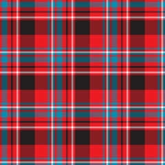 Plaid seamless pattern. Vector background of textile ornament. F