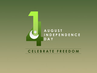 Celebrate Freedom. Pakistan Independence Day. 14th August National Day.