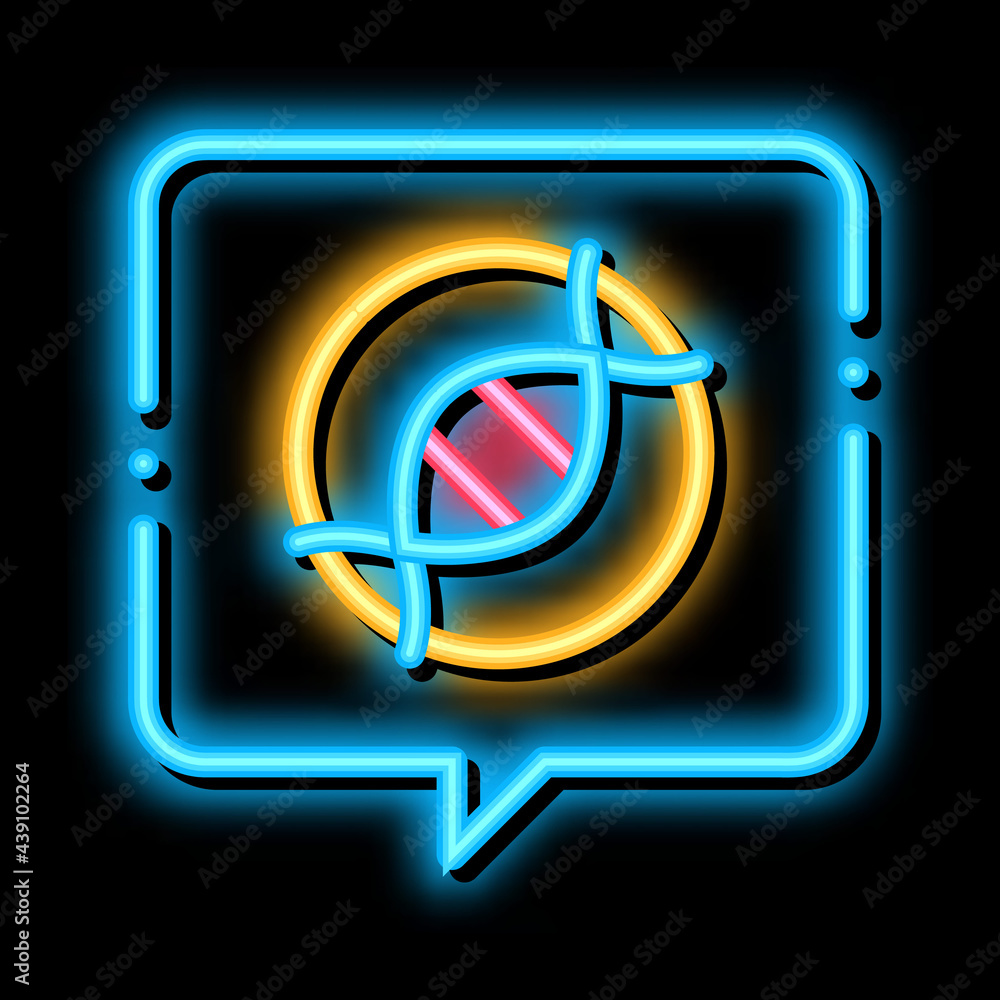 Wall mural dna problem atherosclerosis, molecule neon light sign vector. Glowing bright icon dna problem atherosclerosis, molecule sign. transparent symbol illustration