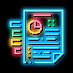 infographic of audit neon light sign vector. Glowing bright icon infographic of audit sign. transparent symbol illustration