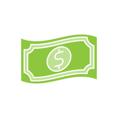 Money icon Vector Illustration. Dollar Money icon vector design concept for Payment, Finance, Currency and Trading Business. Money cash vector icon flat design for website, symbol, icon, sign, App UI