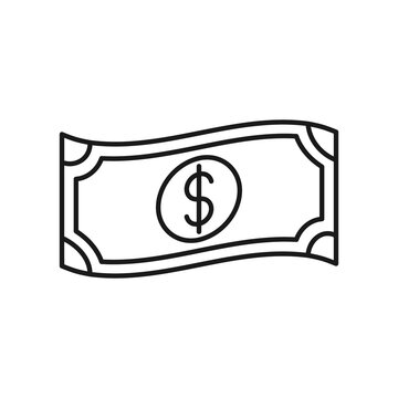 Money icon Vector Illustration. Dollar Money icon vector design concept for Payment, Finance, Currency and Trading Business. Money cash vector icon flat design for website, symbol, icon, sign, App UI
