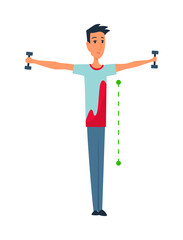 Posture and ergonomics. Correct alignment of human body in standing posture for good personality and healthy of spine and bone. Health care illustration