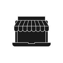 Online Store icon Vector design Illustration. Modern Online Shopping icon vector design concept for e-commerce, online store and marketplace website, mobile, logo, symbol, button, sign, app UI