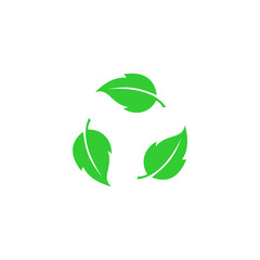 Biodegradable recyclable vector icon. 100 percent bio recycling and degradable package packet logo