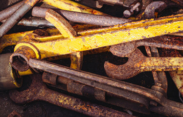 Alte große Werkzeugkiste aus Holz 