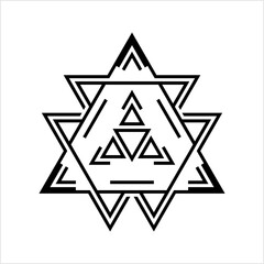 Triangle Minimalist Tattoo, Modern Subtle Aesthetic Tattoo, Minimal Modern Discreet Tattoo