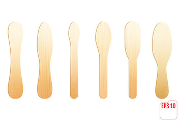 Wooden stick for icecream or medical tongue depressor.