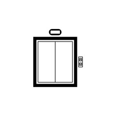 elevator icon, lift vector, level illustration