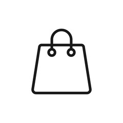 Shopping Bag icon Vector Illustration. Shopping Bag vector icon design for e-commerce, online store and marketplace. Shopping Bag icon vector for website, mobile, logo, symbol, button, sign, app