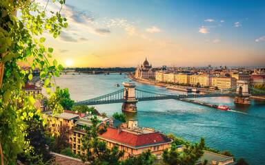 Fototapeta premium View of Budapest landmarks