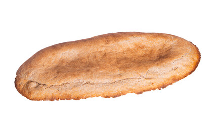 Georgian gray bread shoti isolated on white background