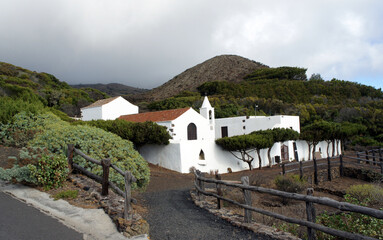 Rural church on the island of El Hierro.Canary Islands.Spain.