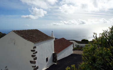 Rural church on the island of El Hierro.Canary Islands.Spain.