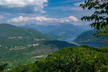 Fototapeta premium View of the Lugano's lake 