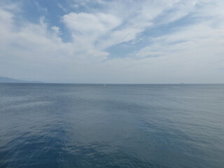 初島港から見る夏の太平洋（静岡県熱海市）