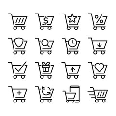 Shopping Cart icon Vector Illustration. Shopping Cart vector icon design for e-commerce, online store and marketplace. Shopping Cart icon vector for website, mobile, logo, symbol, button, sign, app