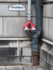 Steigleitung - Löschwasser für die Feuerwehr