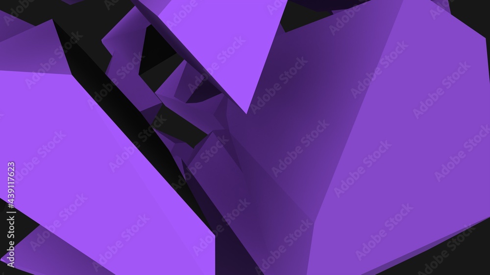 Poster abstract screensaver on the desktop in the form of polygonal planes on a gray background. geometric 