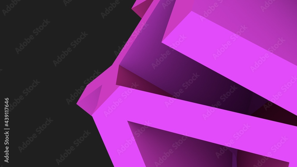 Poster abstract screensaver on the desktop in the form of polygonal planes on a gray background. geometric 