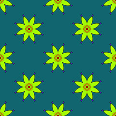 seamless background with flowers