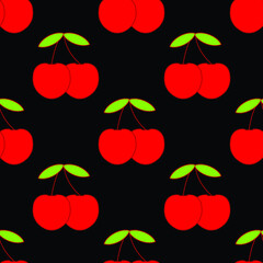 seamless pattern with cherry