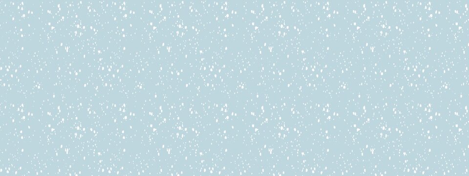 snowfall in blue grey sky, abstract snow background, christmas background in winter